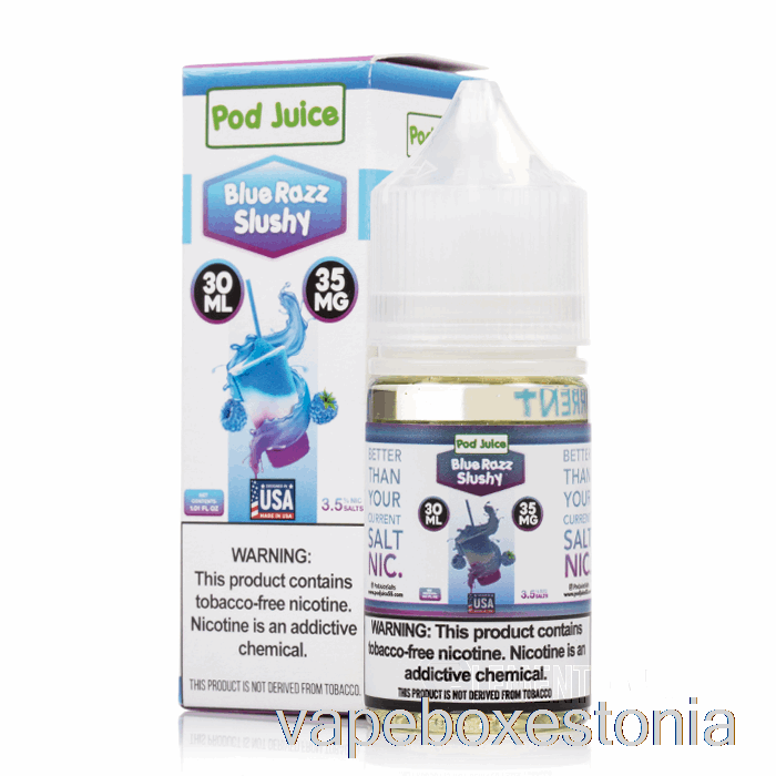 Vape Box Estonia Blue Razz Slushy - Kaunamahl - 30ml 10mg